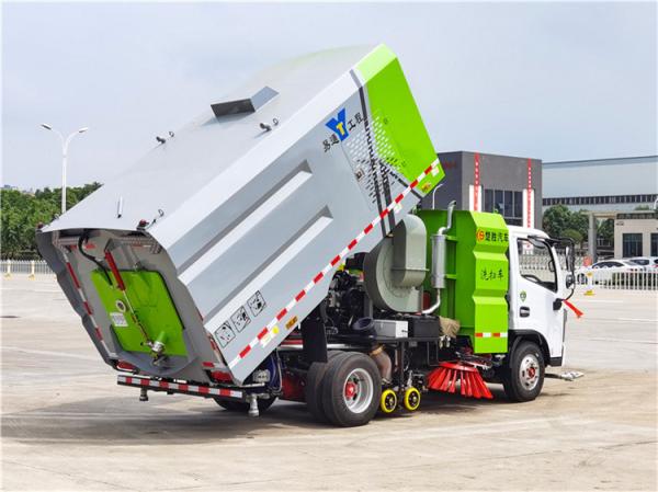 4x2 Dongfeng Street Sweeper Truck With 3000L Water Tank And 2500L Dust Tank