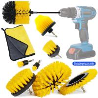 10pcs Forno de limpeza para escova Conjunto de acessórios de escova de casa Kit de broca para cozinha