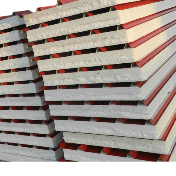 Painel de telhado de poliestireno EPS expandido para isolamento térmico de edifícios industriais