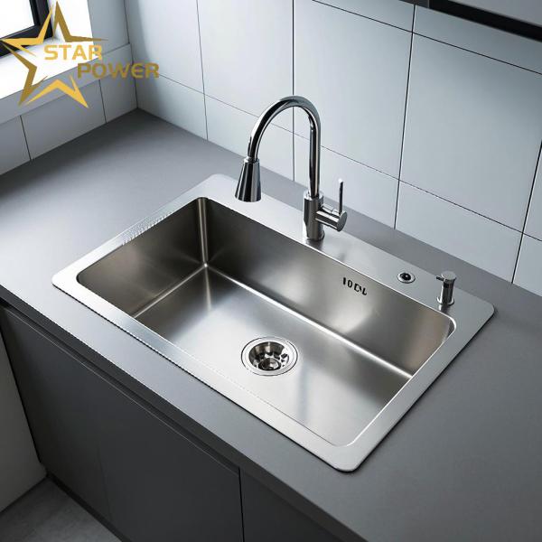 Stainless Steel Hand-Made Sink Kitchen Commercial Dual UseIcrease Wire Drawing