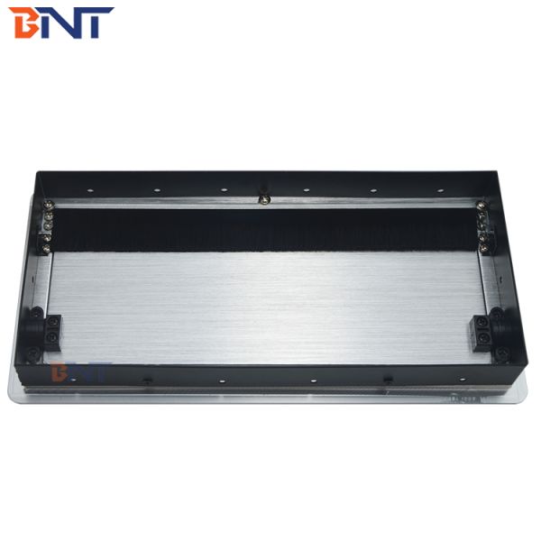 Brushed Aluminum Alloy Flip Up Power Outlet Box For Hotel Room / Training Room