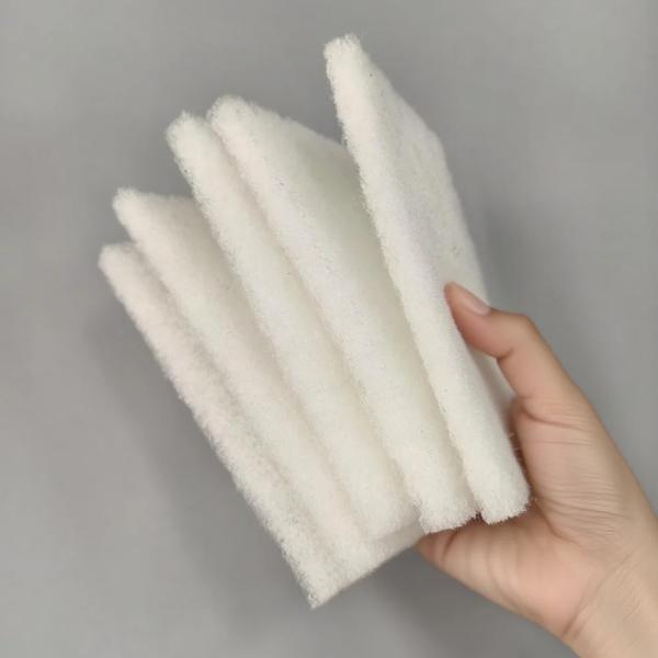 Super-Soft Scouring Pad For Cleaning Stainless Steel Surfaces Kitchen Pot Sink Bathroom Shower Sponge