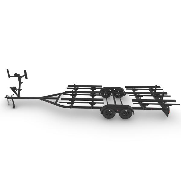 Galvanished Finish Aluminum Tritoon Trailer pontoon boat trailer with Radial Tire
