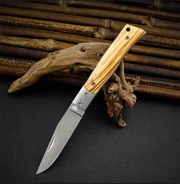 Stainless Steel Damascus Sharp Kitchen Knives Set 2mm Thick HRC 52 Professional