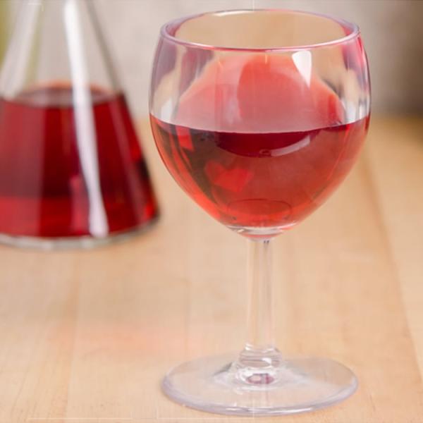 240ML Reusable Plastic Glassware For Wine Champagne Unbreakable Wine Glass