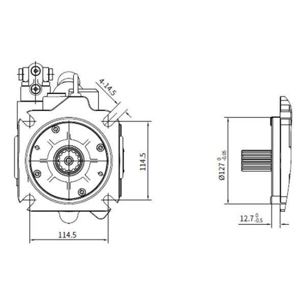 High Pressure Axial Piston Hydraulic Motor Variable Displacement Pump HP5V SERIES