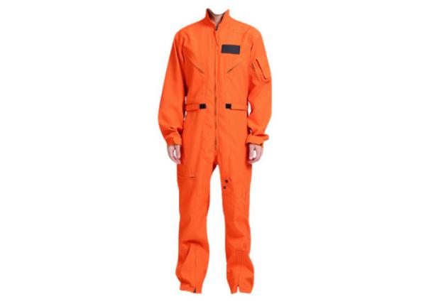 Orange Nomex Tank Suit Fire Resistant Coveralls Nomex Breathable IIIA Material