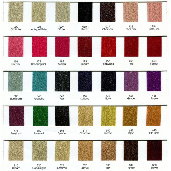 Gold Metallic Polyester Glitter Ribbon 35 Colors for Decoration Applications Only