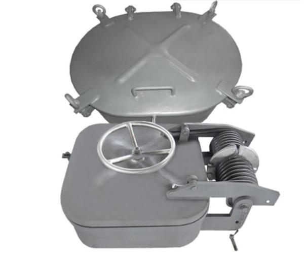0.2Mpa Using Pressure Watertight Hatches Marine Square Type With Spring Balance Device