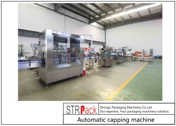 Automatic Bottle Capping Machine With 20 - 100mm Bottle Diameter 50 - 60 Bottles/Min Capping Speed