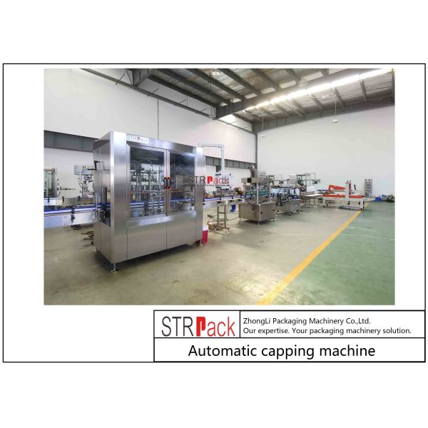 1.5KW Power Automatic Bottle Capping Machine High Speed 50 - 60 Bottles/min