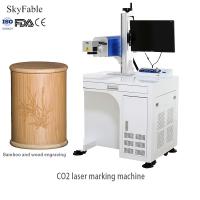Machine de gravure permanente de marquage au laser pour les tissus en cuir, le bambou et l'artisanat en bois