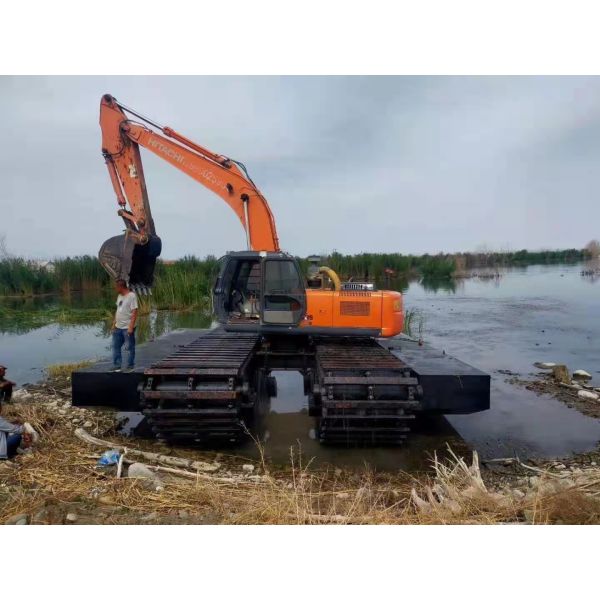 Экскаватор Q355B стальной земноводный под экипажом для драгируя реки
