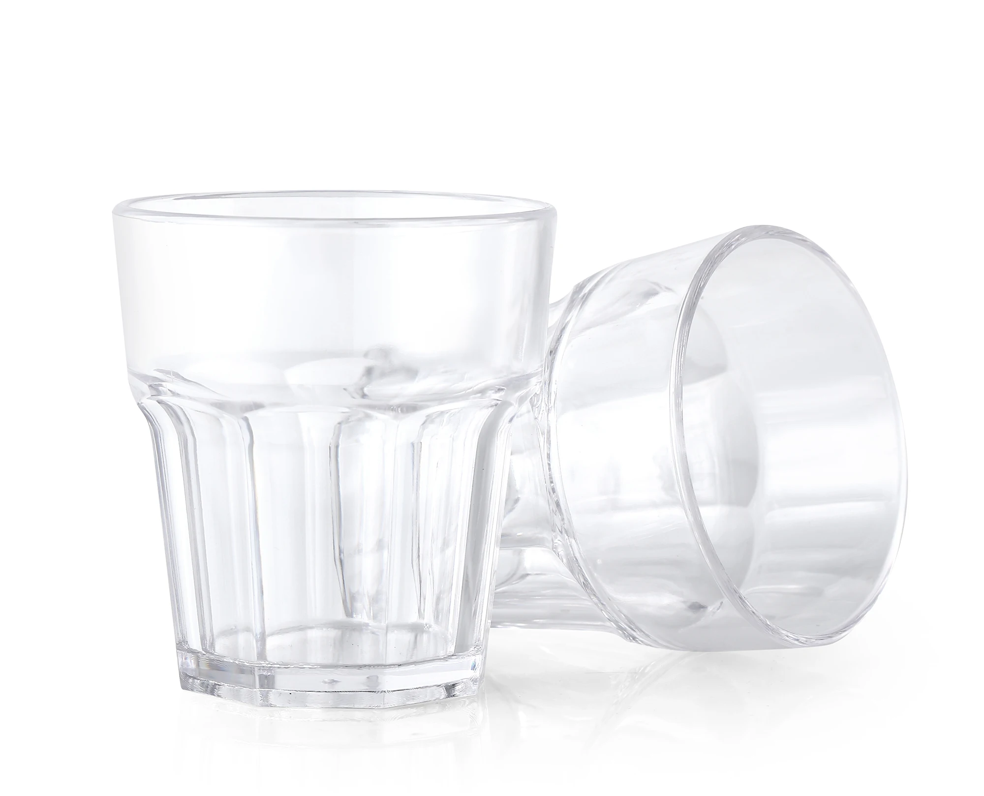 Wholesale PHQH Bar Reusable Transparent Plastic PC Food Grade 250ml Nine Angle Custom Logo Flash Filling Camping Party Juice