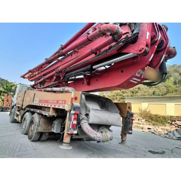 Used 2018 Concrete Pump Truck 56m Mounted Pump Truck Chassis Now For Sale
