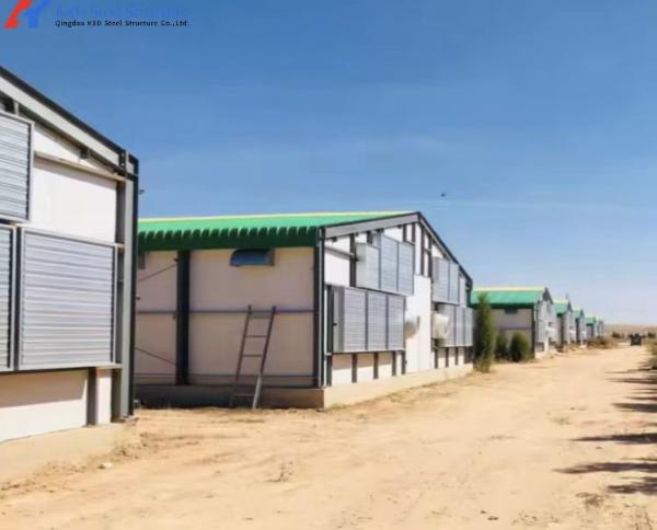 Galvanized Steel Prefabricated Poultry Farm Building for Broiler Housing
