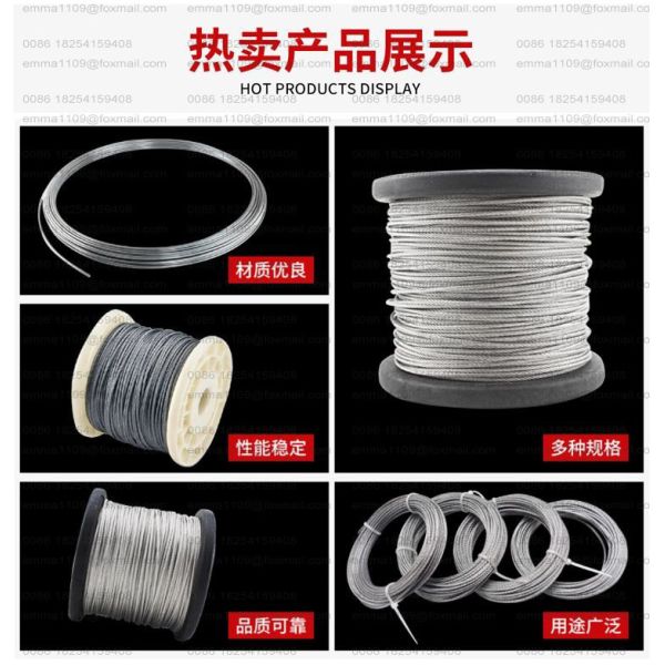 ZLP800 Corda de arame Suspendida Plataforma Peças sobressalentes galvanizadas a quente Diâmetro 8,6 mm