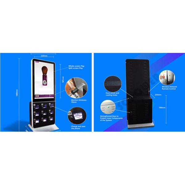 42 Inch Plug And Play Commercial LCD Display , 1080P Free Standing Digital Signage