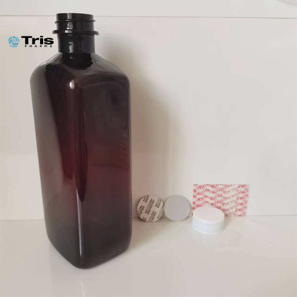 Medicine Industrial 16oz 500ml Empty Plastic Bottle with Screw Cap Multi layer Folding Adhesive Sticker Hi Tech Booklet Labels