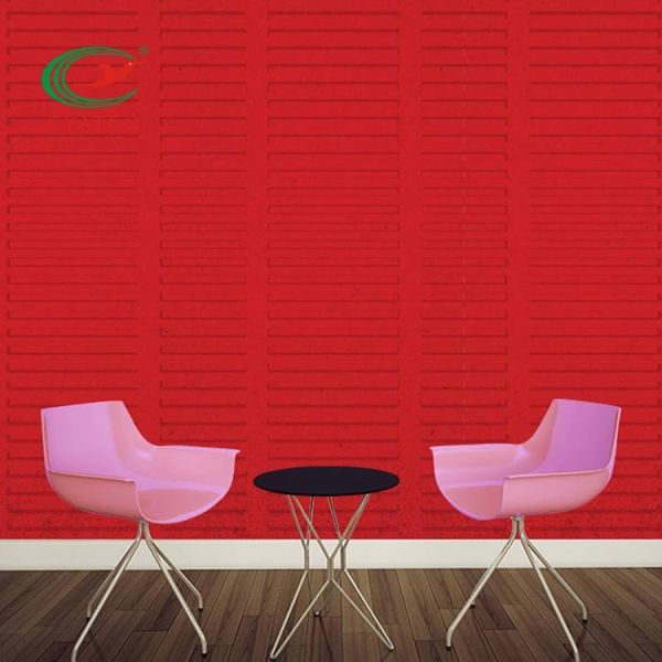 Soundproof Felt Panels For Walls , Meeting Room Polyester Fiber Acoustic Panel
