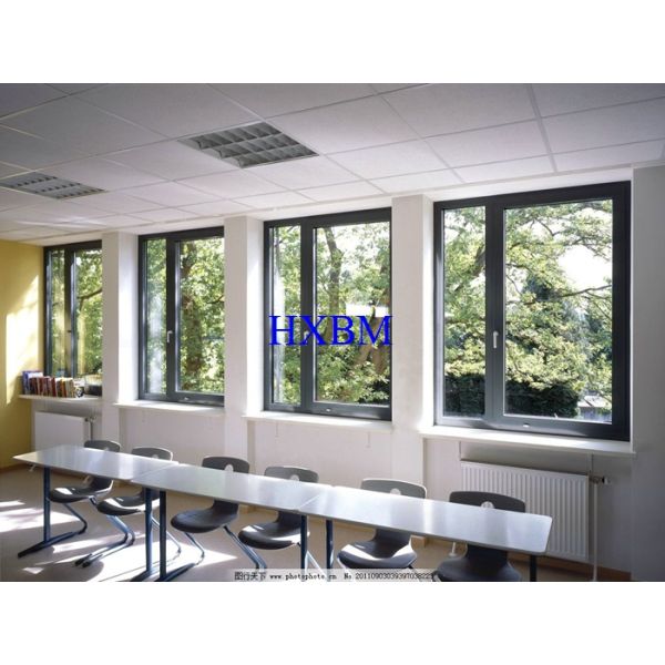 Горизонтальные двойные наклон и поворот Виндовс с экранами и 6063 - термальный профиль перерыва Т5