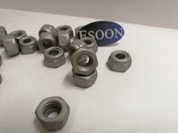 M8-1.25 DIN 985 Class 8 Magni Finish Steel Nylon Insert Lock Nut,Carbon Steel,M3~M56 Size