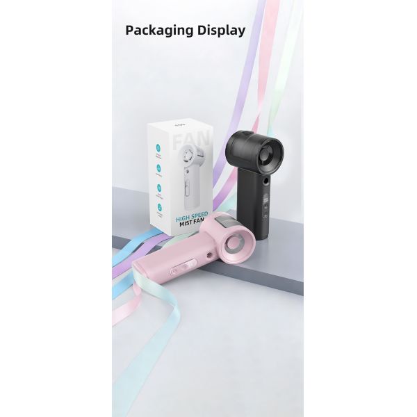 Cold Fan 4000mAh Rechargeable Mini Fan 7-Blade Outdoor Use