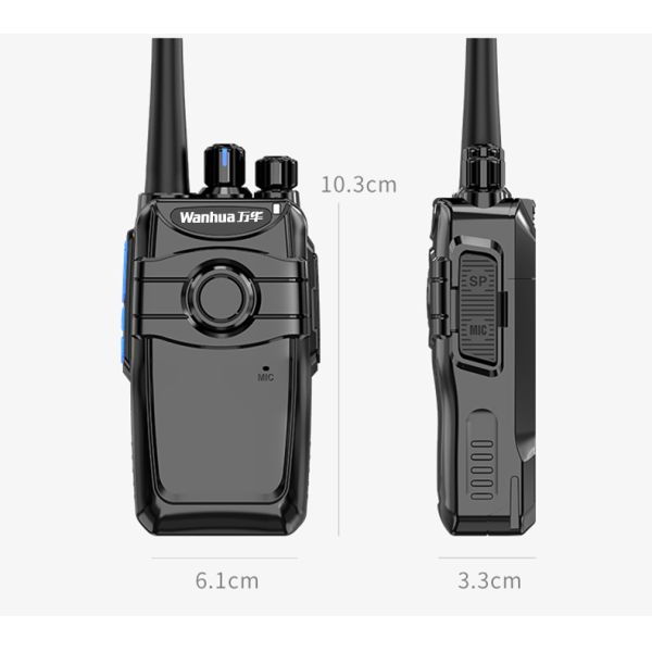 Professional Walkie Talkie Dual Band Earpiece Headset with PTT Mic Output Power 3W