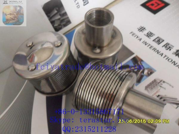 Water Filter Bottom Nozzle, Wedge Wire Strainer Top Nozzle, Stainless Steel Johnson Screen Nozzle