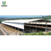 Agriculture préfabriquée Aviculture automatisée Structure en acier Bâtiment Aviculture élevage d'animaux Cage de poulet Vache maison semi-ouverte