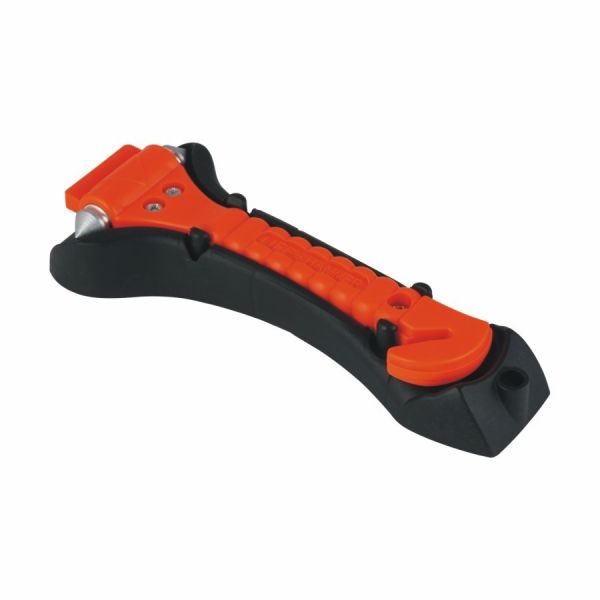 Car Emergency Tool Double Steel-Tipped Window Breaker and Safety Hammer for Red Vehicles
