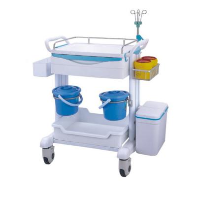 Trole 1100*640*1000mm do instrumento médico do berçário do quarto do enfermo com a caixa da medicina do lixo