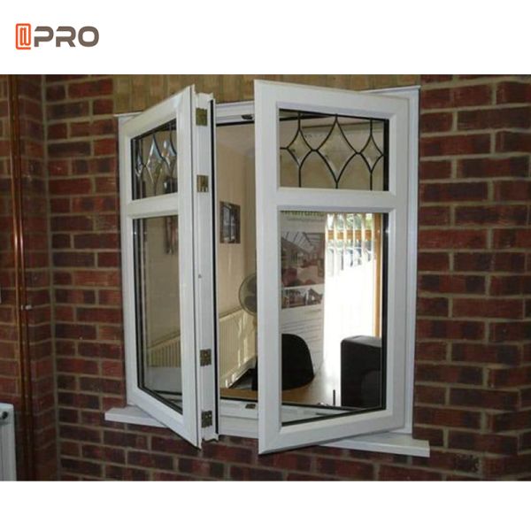 Customize Aluminum Casement Windows House Window Grill Swing Open Style