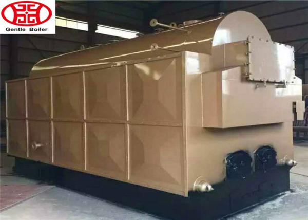 Máquina de madeira horizontal da caldeira de vapor do único cilindro de 2 toneladas para a indústria do pacote