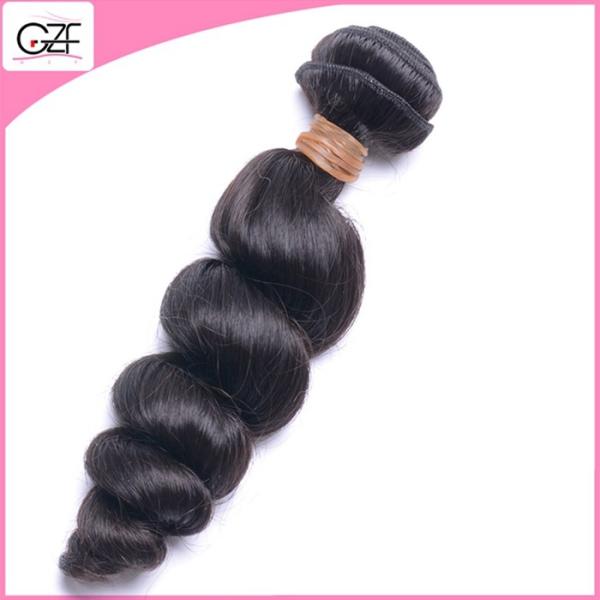 Grade 7A Human Hair Bundles and Closure Fashion Style Brazilian Loose Wave Hair Bundles