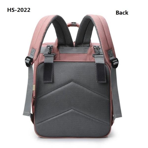 600D Travel Mommy Backpack Nursing Diaper Bag Foldable Crib