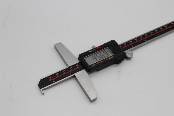 With data output interface，Single Hook , Black Digital Depth Gauge Electronic Vernier Caliper