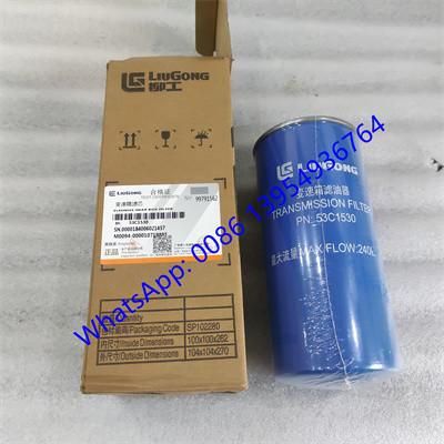 LIUGONG Transmission Filter  53C1530, liugong wheel loader parts  for liugong wheel loader