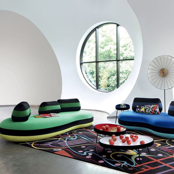 Modern Sectional Sofas Fabric Velvet Living Room Sofas Home Hotel Lobby Combination Modern Leisure Sofa Set