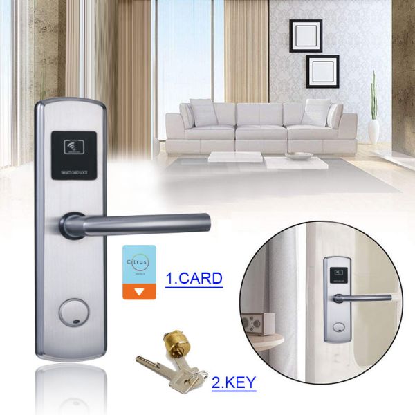 Система замка карты гостиничного номера замков 4x AA ключевой карты RFID Keyless
