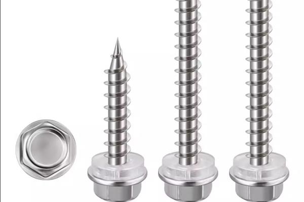 M3 M4 En acier inoxydable Hex Flange Screws à autocollants SS304 SS316 A2 A4-80 Screws de forage