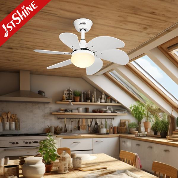 1stshine Lâmpada de ventilador de teto com lâminas brancas e 6 velocidades 110-240V/50Hz-60Hz Voltagem de entrada
