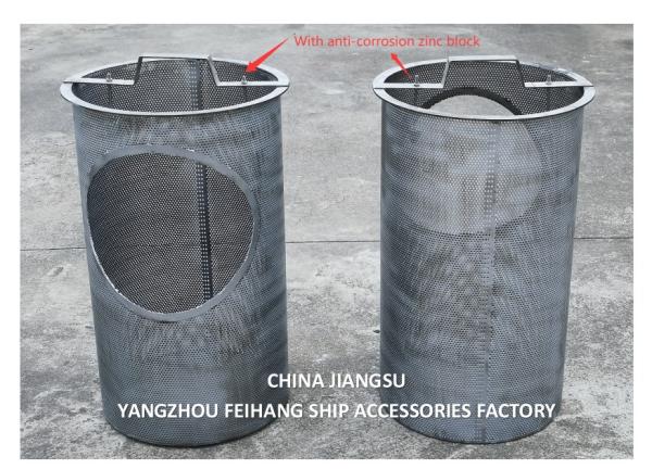 Marine SUS316 Basket Type Sea Water Strainers Stainless Steel Natural Color