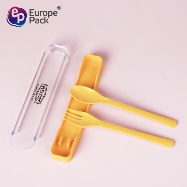 Healthy Eco-Friendly Plastic Cutlery Fork Spoon Set Travel Picnic Camping Flatware Set