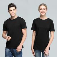As camisas curtos feitas crochê da placa T da luva do algodão imprimem o teste padrão XS-3XL
