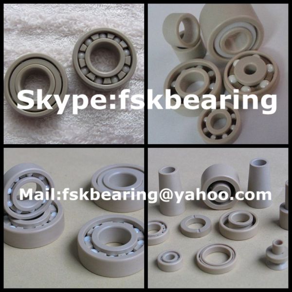 Ivory White 6900ZZ / 6900 Ceramic Ball Bearings 2RS PEEK Non Corrodible