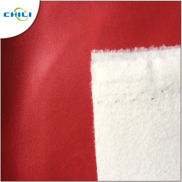 Shine Printed Faux Leather Fabric , Polyurethane Faux Leather For Women Bags