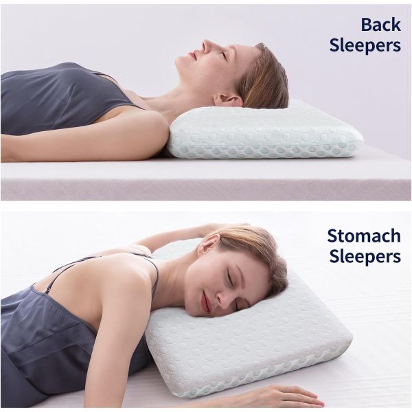 Home Decor Sofa Cushion Gel Infused Memory Foam Pillow for Side Back Stomach Sleepers