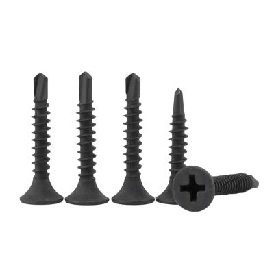 Carbon Steel Self-Drilling Black Bugle Head Screws with Cross Drive
