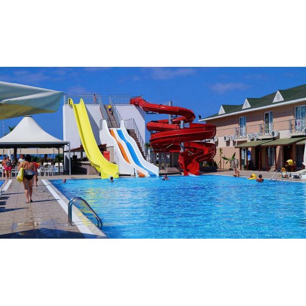 Parcs aquatiques Jeux de divertissement aquatique Équipement de jeu pour enfants Fibre de verre Slide Set